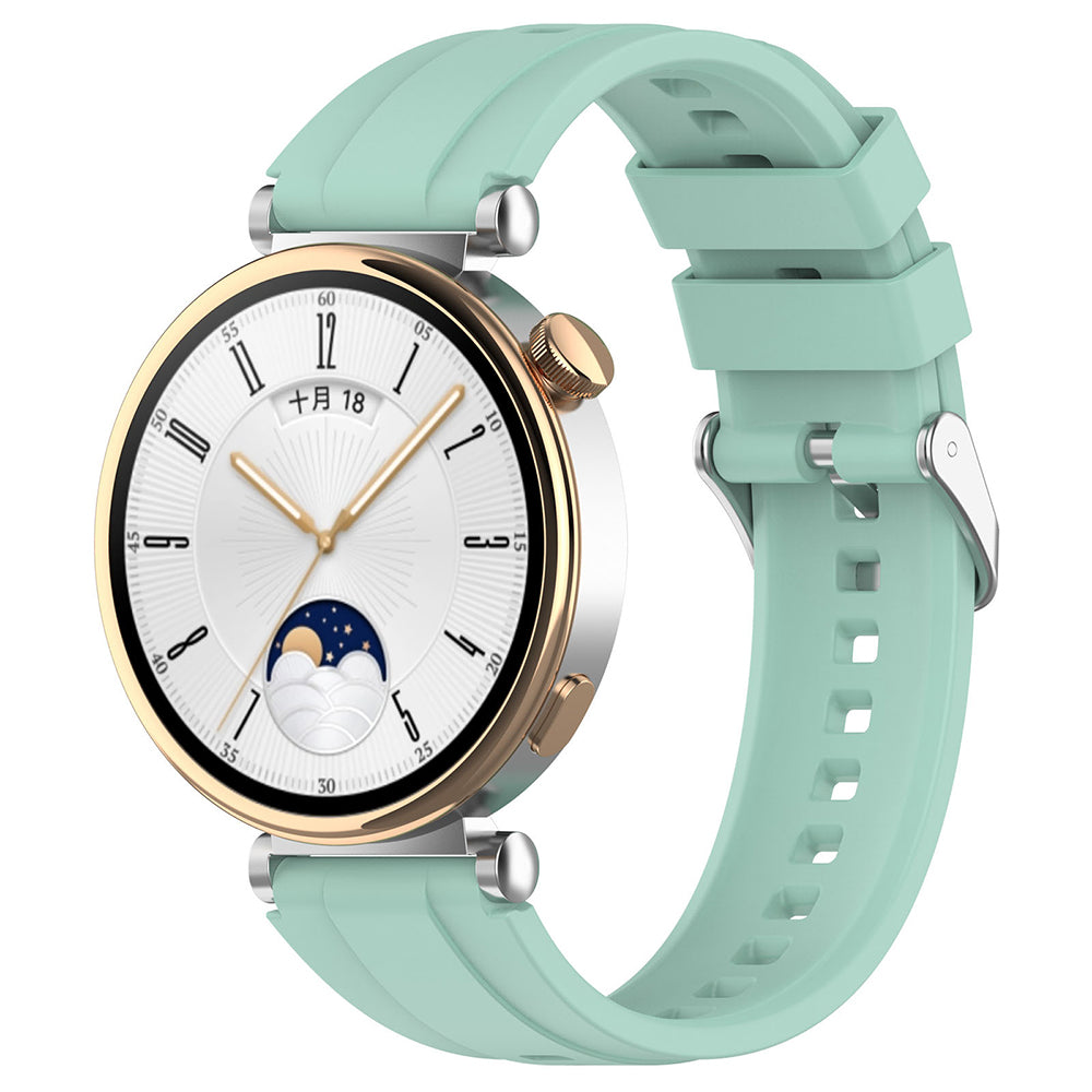 Каишка Techsuit W075 за Huawei Watch / Garmin Watch Series, 18mm, Зелена