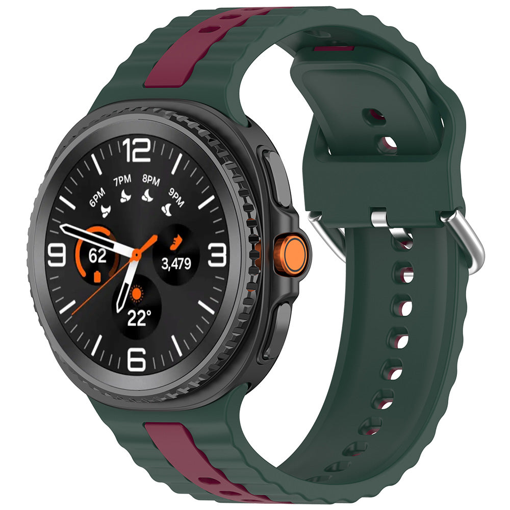 Каишка Techsuit W078 за Samsung Galaxy Watch 8 Classic / Watch8 44mm / Watch 8 40mm, Тъмнозелен