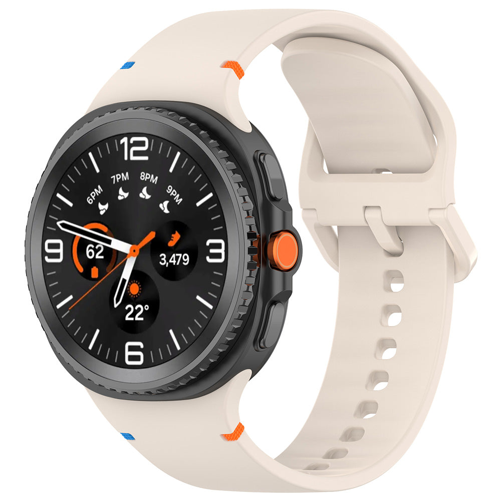 Каишка Techsuit W079 за Samsung Galaxy Watch 8 Classic / Watch8 44mm / Watch 8 40mm, Бежова