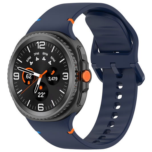 Каишка Techsuit W079 за Samsung Galaxy Watch 8 Classic / Watch8 44mm / Watch 8 40mm, Тъмносиня
