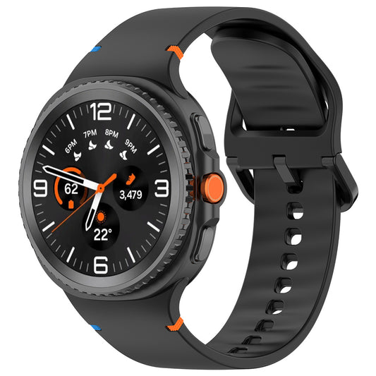 Каишка Techsuit W079 за Samsung Galaxy Watch 8 Classic / Watch8 44mm / Watch 8 40mm, Черна