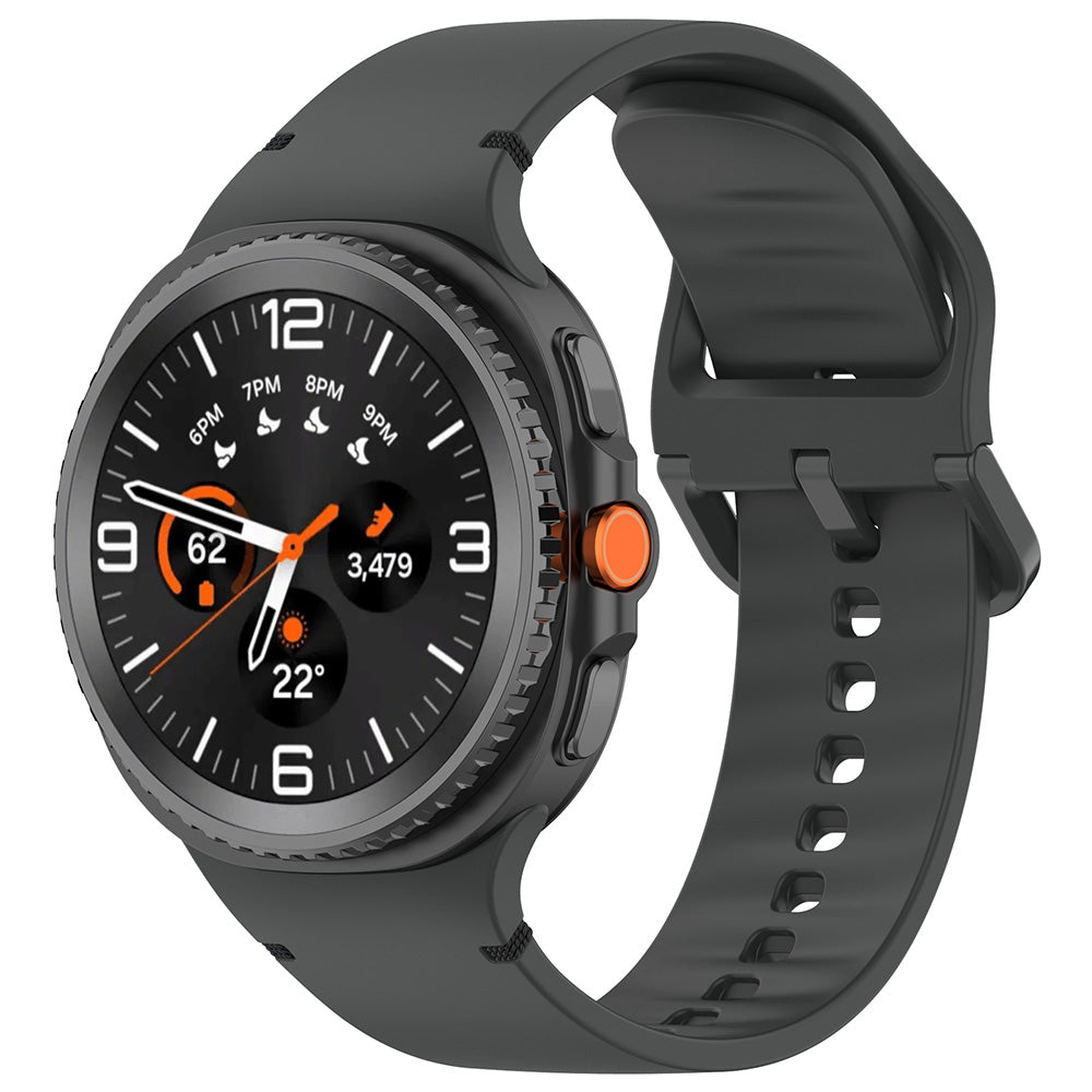 Каишка Techsuit W079 за Samsung Galaxy Watch 8 Classic / Watch8 44mm / Watch 8 40mm, Черен Графит