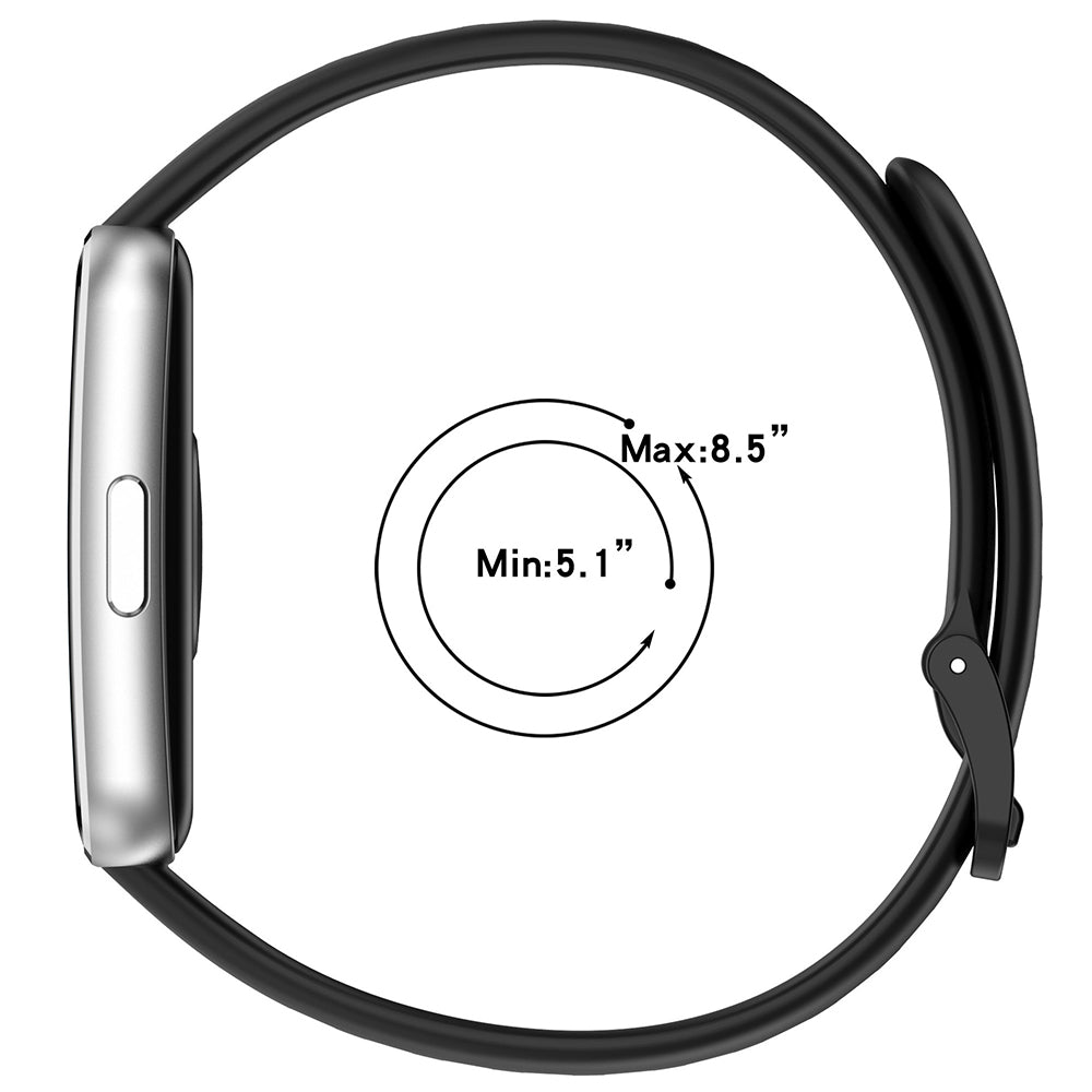 Каишка Techsuit W081 за Huawei Band 11 / 11 Pro, Черна
