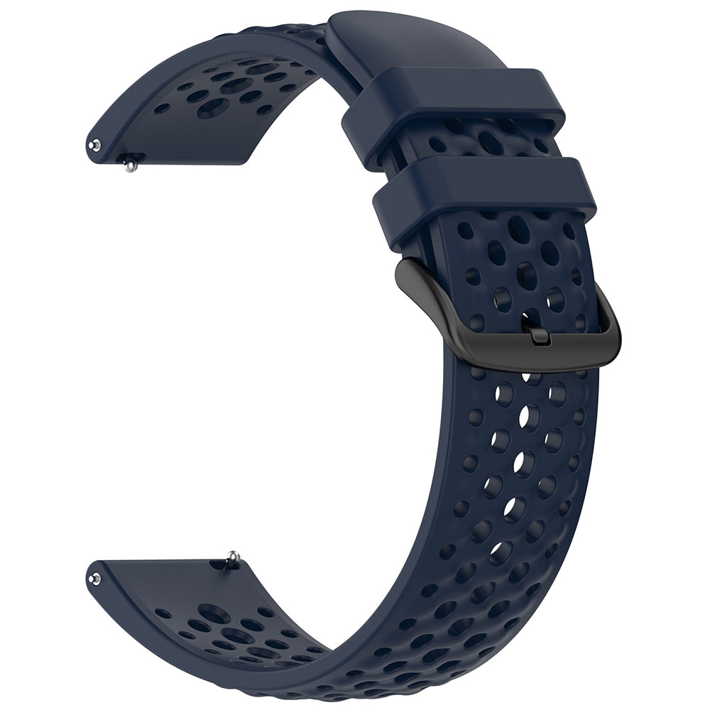 Каишка Techsuit W083 за Amazfit Watch / Samsung Watch Series, 22mm, Тъмносиня