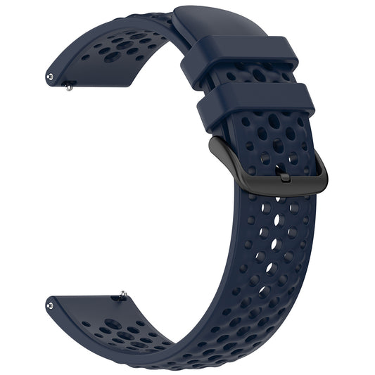 Каишка Techsuit W083 за Amazfit Watch / Samsung Watch Series, 22mm, Тъмносиня