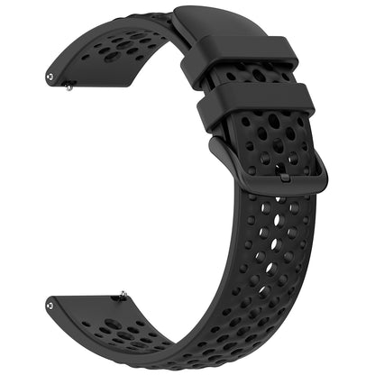Каишка Techsuit W083 за Amazfit Watch / Samsung Watch Series, 22mm, Черна