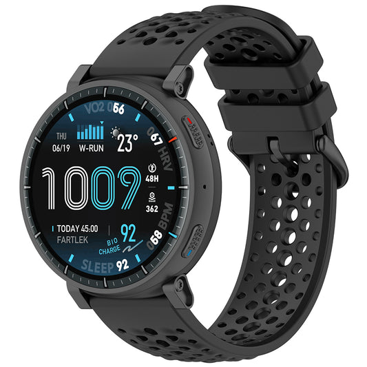 Каишка Techsuit W083 за Amazfit Watch / Samsung Watch Series, 22mm, Черна