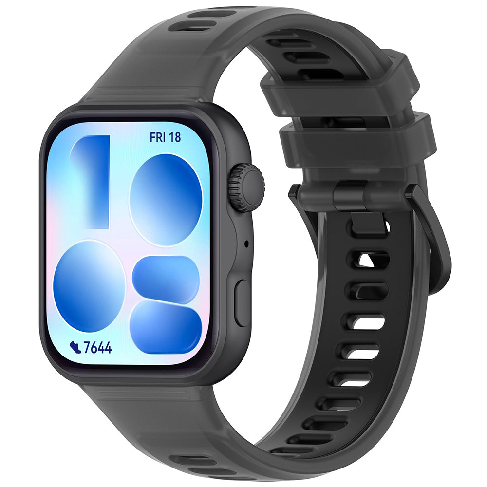 Каишка Techsuit W084 за Huawei Watch Fit 5 Pro / Fit 5 / Fit 4 Pro / Fit 4 / Fit 3, Черна