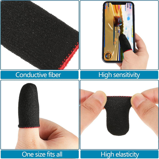 Techsuit FS1-02 Gaming Finger Sleeves, Black