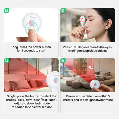 Детектор за скрити камери UGREEN LP793 (35579), Черен