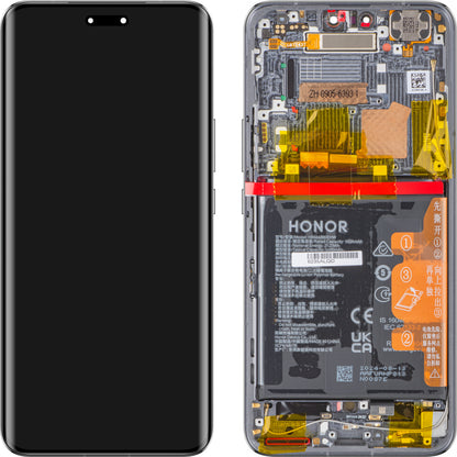 Тъчскрийн дисплей Тъчскрийн Honor Magic6 Pro, с рамка и батерия, черен, сервизен пакет 0235ALQD 