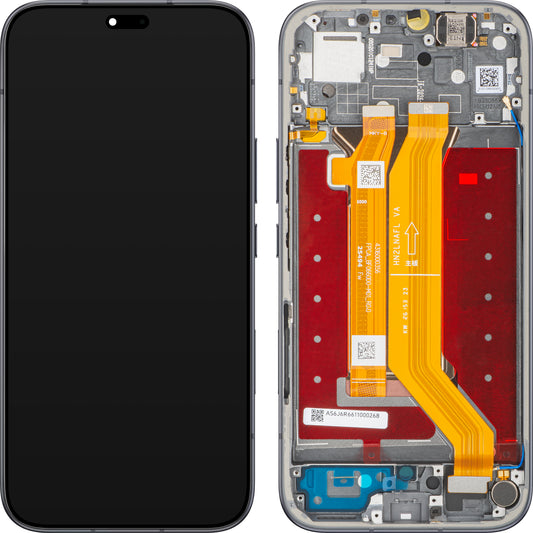 Дисплей с тъчскрийн Honor 600e / 600 Lite, с рамка, черен (Velvet Black), Service Pack 0235ASUL