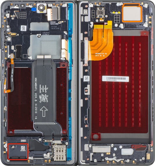 Дисплей с тъчскрийн Honor Magic V5, с рамка, Sub Inner, черен, Service Pack 0235AQBS