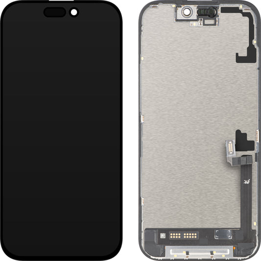 Дисплей с тъчскрийн JK за Apple iPhone 17, с рамка, версия LCD In-Cell IC Movable, черен