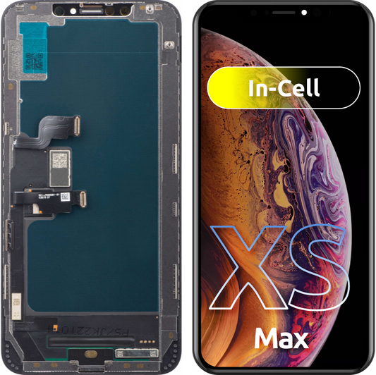 JK Сензорен дисплей за Apple iPhone XS Max, с рамка, версия In-Cell LCD, черен