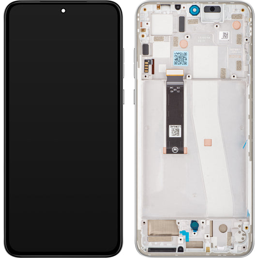 Motorola Edge 30 Neo сензорен дисплей, с рамка, сребрист (Ice Palace), сервизен пакет 5D68C21404