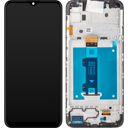 Дисплей с тъчскрийн Motorola Moto E20, с рамка, черен, Swap 5D68C19457