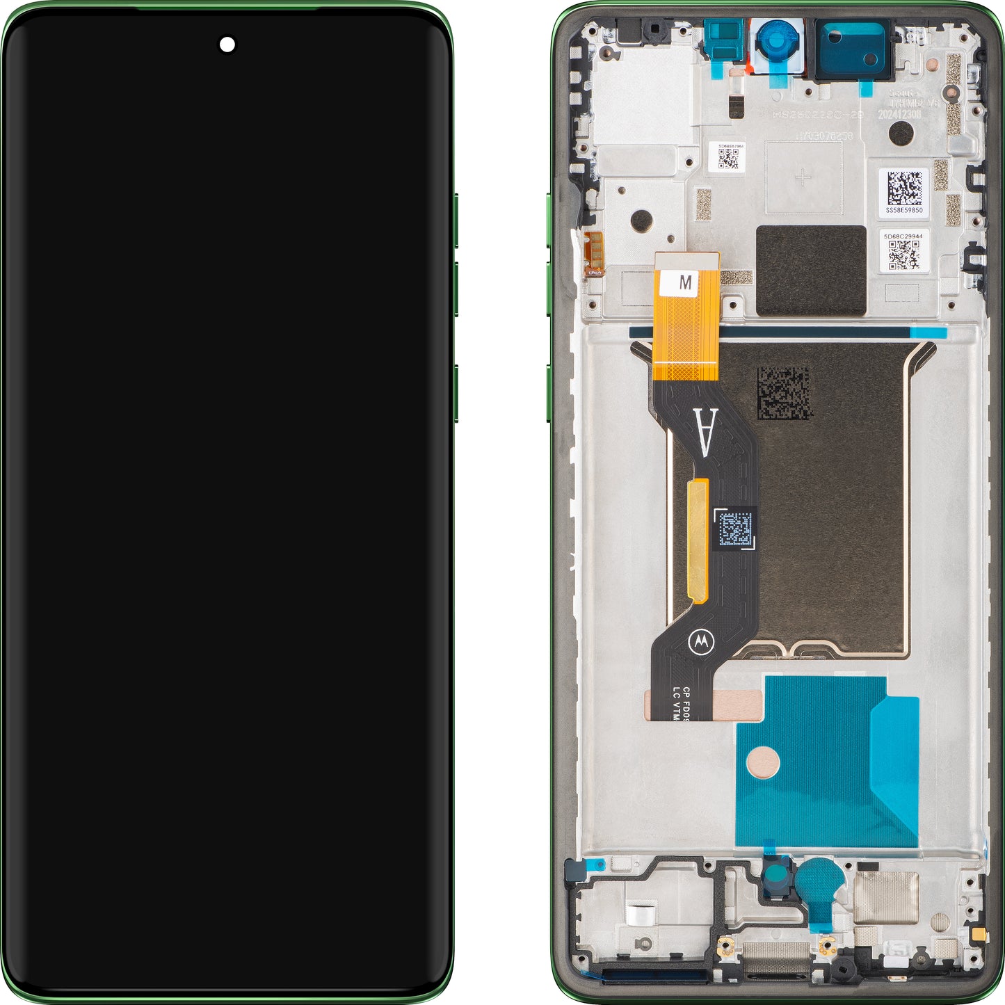 Display с Touchscreen Motorola Edge 60, с рамка, зелен, Service Pack 5D68C29944