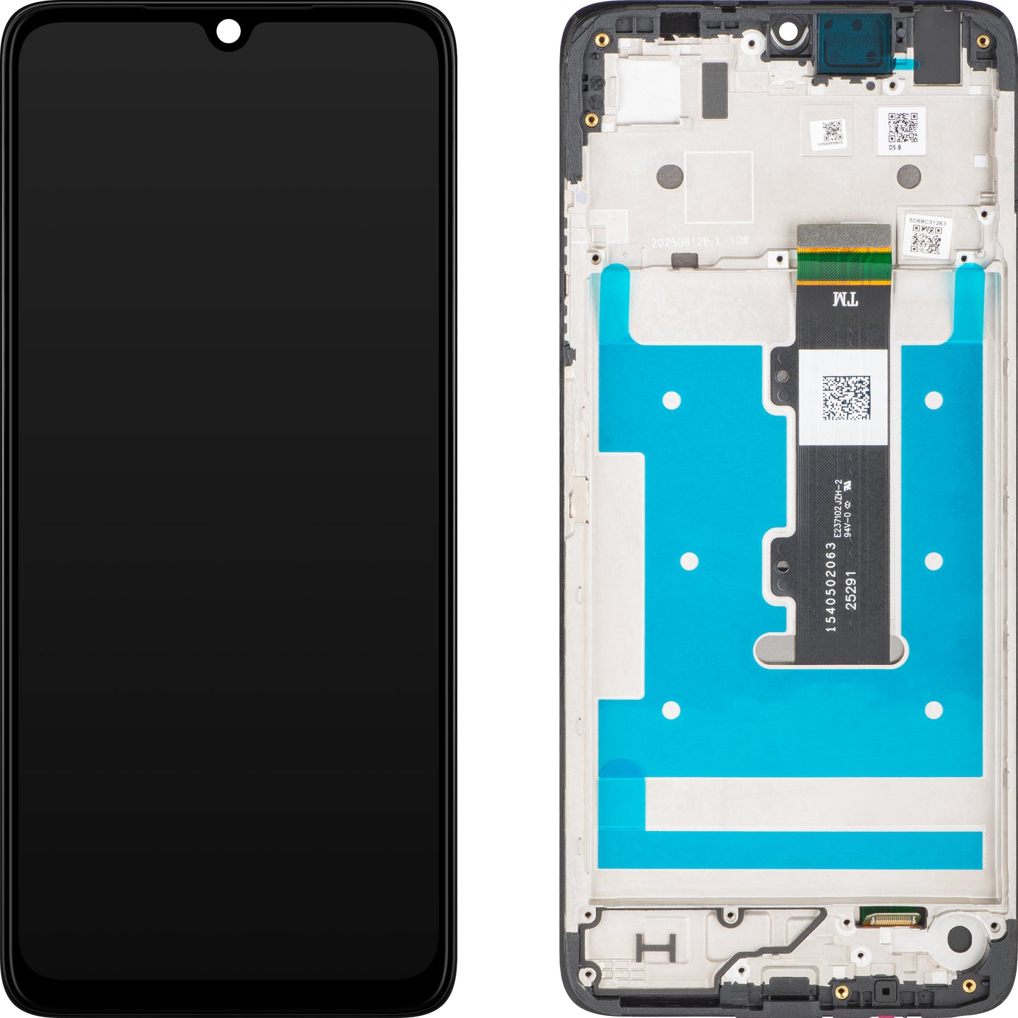 Дисплей с тъчскрийн Motorola Moto G06, с рамка, черен, Service Pack 5D68C31263