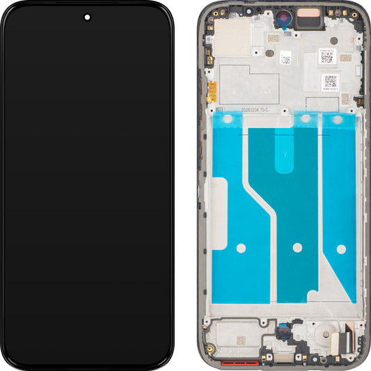 Дисплей с тъчскрийн Motorola Moto G87, с рамка, черен, Service Pack 5D68C32731