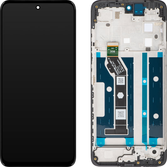 Дисплей с тъчскрийн Motorola Moto G15 / G15 Power, с рамка, черен, Swap 5D68C29273