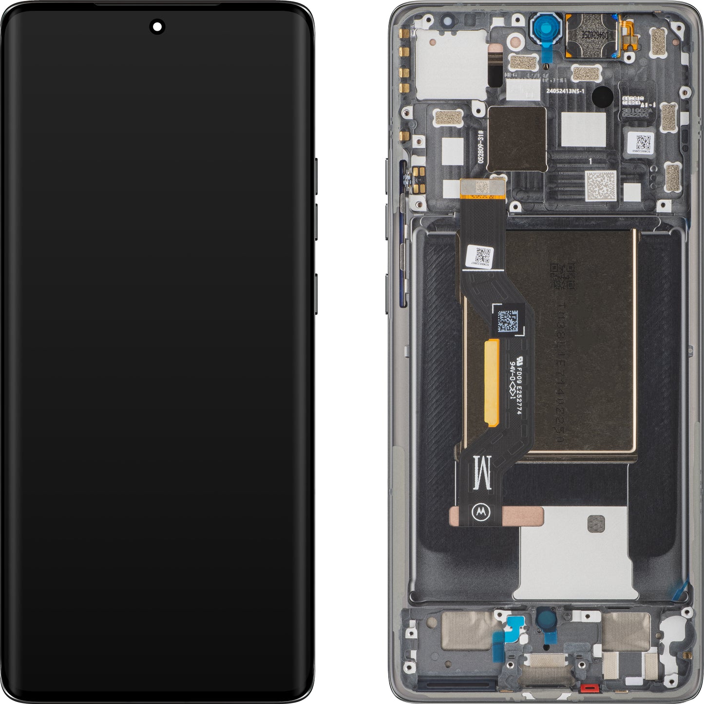 Дисплей с тъчскрийн Motorola Edge 50, с рамка, сив (Koala Gray), повторно опакован 5D68C25135