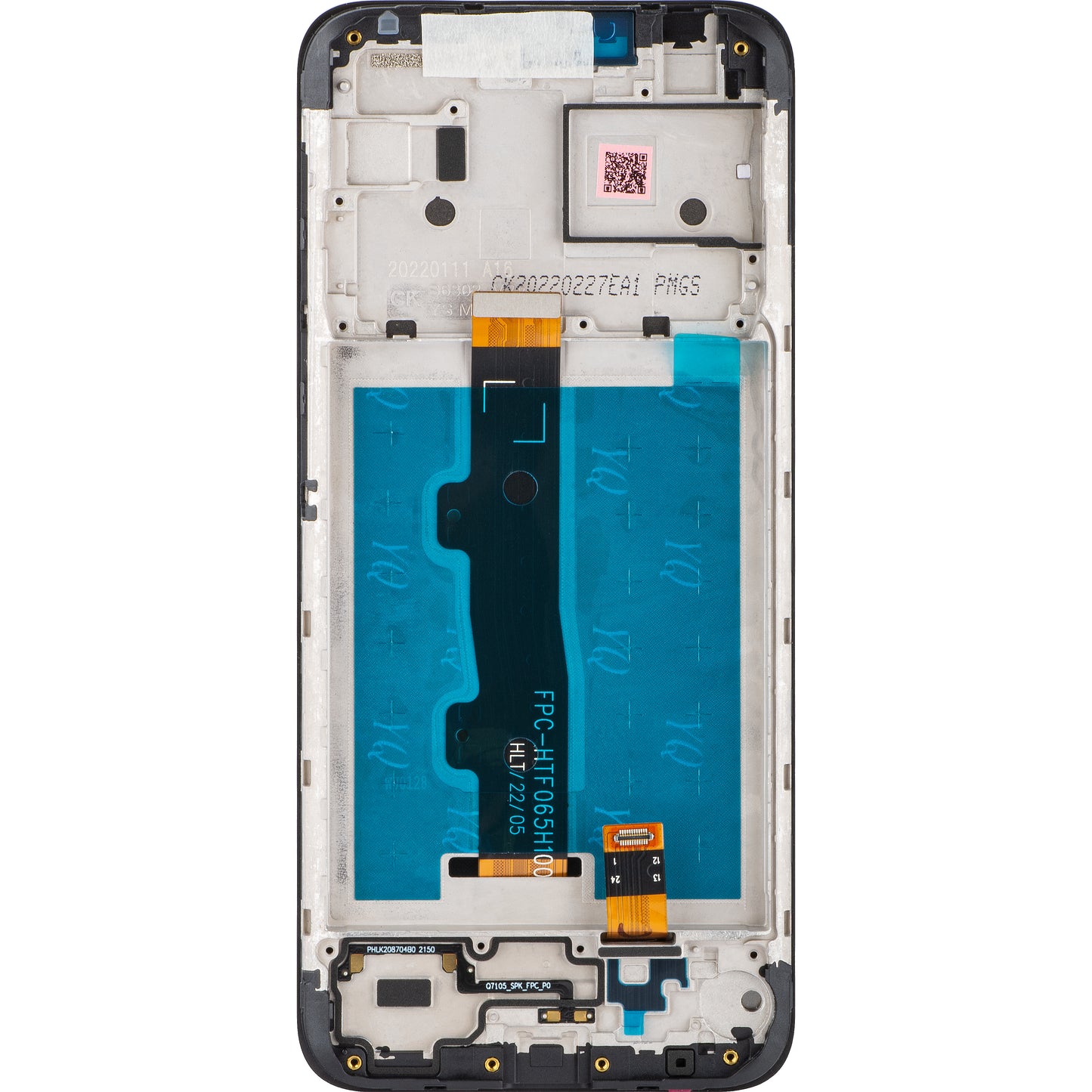 Motorola Moto Moto E7i Power / E7 Power Тъчскрийн дисплей, с рамка, черен, сервизен пакет 5D68C18235