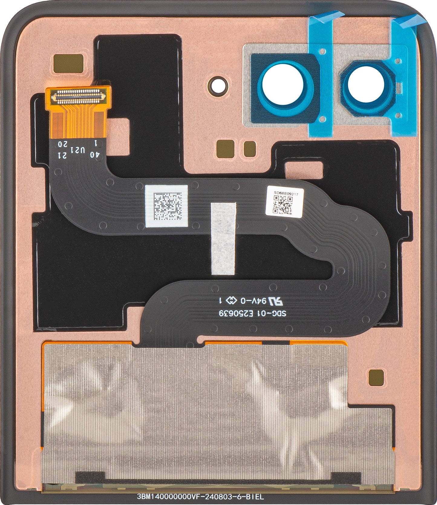 Дисплей с тъчскрийн Motorola Razr+ 2025 / Razr+ 2024 / Razr 50 Ultra, Sub Outer, Service Pack 5D68C24593