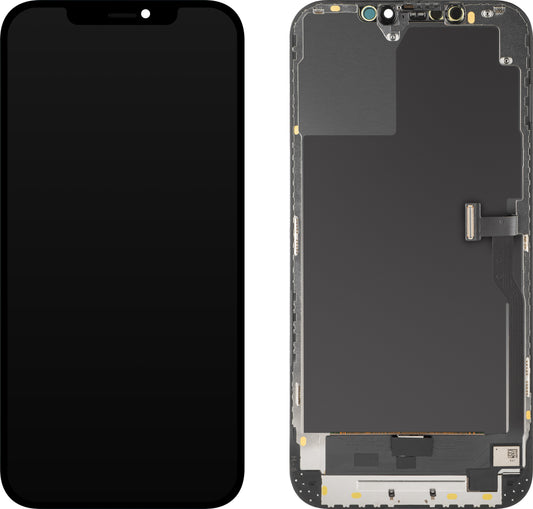 MP Touchscreen Display compatible with Apple iPhone 12 Pro Max, with Frame, OLED Diagnostic Version, Black