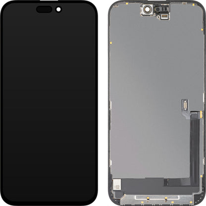 MP Touchscreen Display compatible with Apple iPhone 16 Plus, with Frame, OLED FHD Diagnostic Version, Black