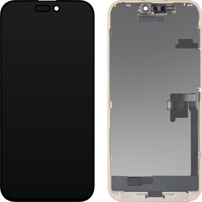 Дисплей с тъчскрийн MP, съвместим с Apple iPhone 16 Pro Max, с рамка, OLED FHD версия за диагностика, черен