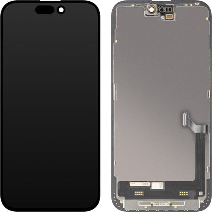 MP Touchscreen Display compatible with Apple iPhone 15 Plus, with Frame, Premium Soft OLED FHD 120Hz Version, Black