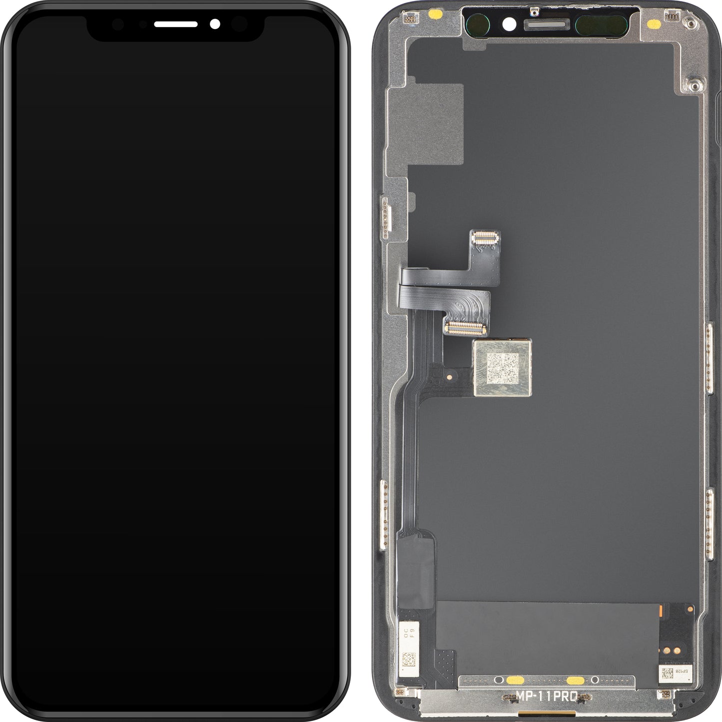Дисплей с тъчскрийн MP съвместим с Apple iPhone 11 Pro, с рамка, версия OLED FHD IC Movable, черен