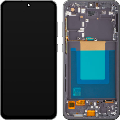 Дисплей с тъчскрийн MP съвместим със Samsung Galaxy S24 FE S721, с рамка, OLED версия, черен