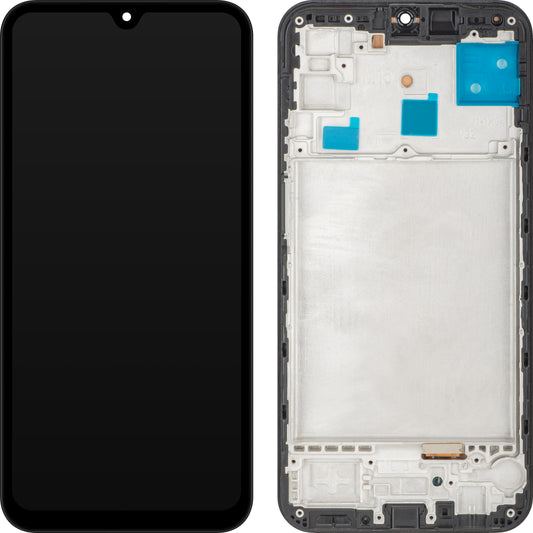 Дисплей с тъчскрийн MP съвместим със Samsung Galaxy M15, с рамка, черен