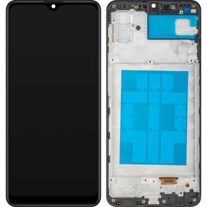Дисплей с тъчскрийн MP съвместим със Samsung Galaxy M32 M325, с рамка, черен