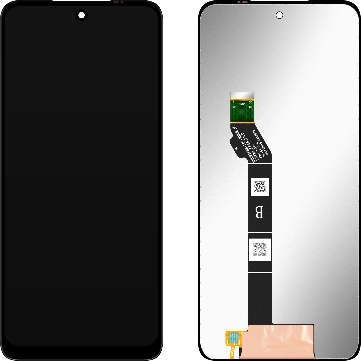 Дисплей с тъчскрийн MP съвместим с Motorola Moto G17 / G17 Power