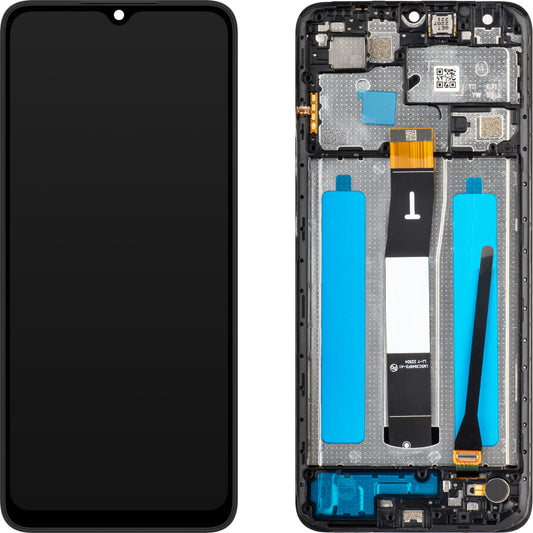 Дисплей с MP сензорен екран, съвместим с Xiaomi Redmi 12C, с рамка, черен, Swap