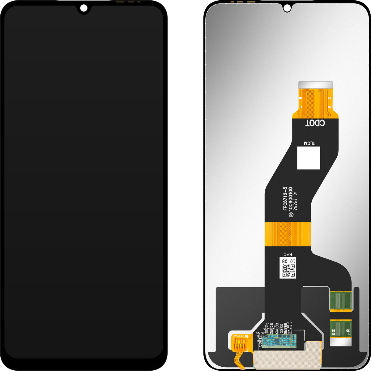 MP сензорен дисплей, съвместим с Infinix Hot 60i / itel A100 / City 100 / Tecno Spark 40 / Spark Go