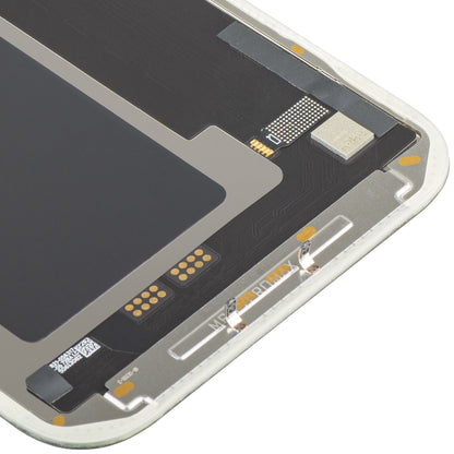 Дисплей с MP сензорен екран, съвместим с Apple iPhone 17 Pro Max, с рамка, версия Soft OLED FHD IC Movable, черен