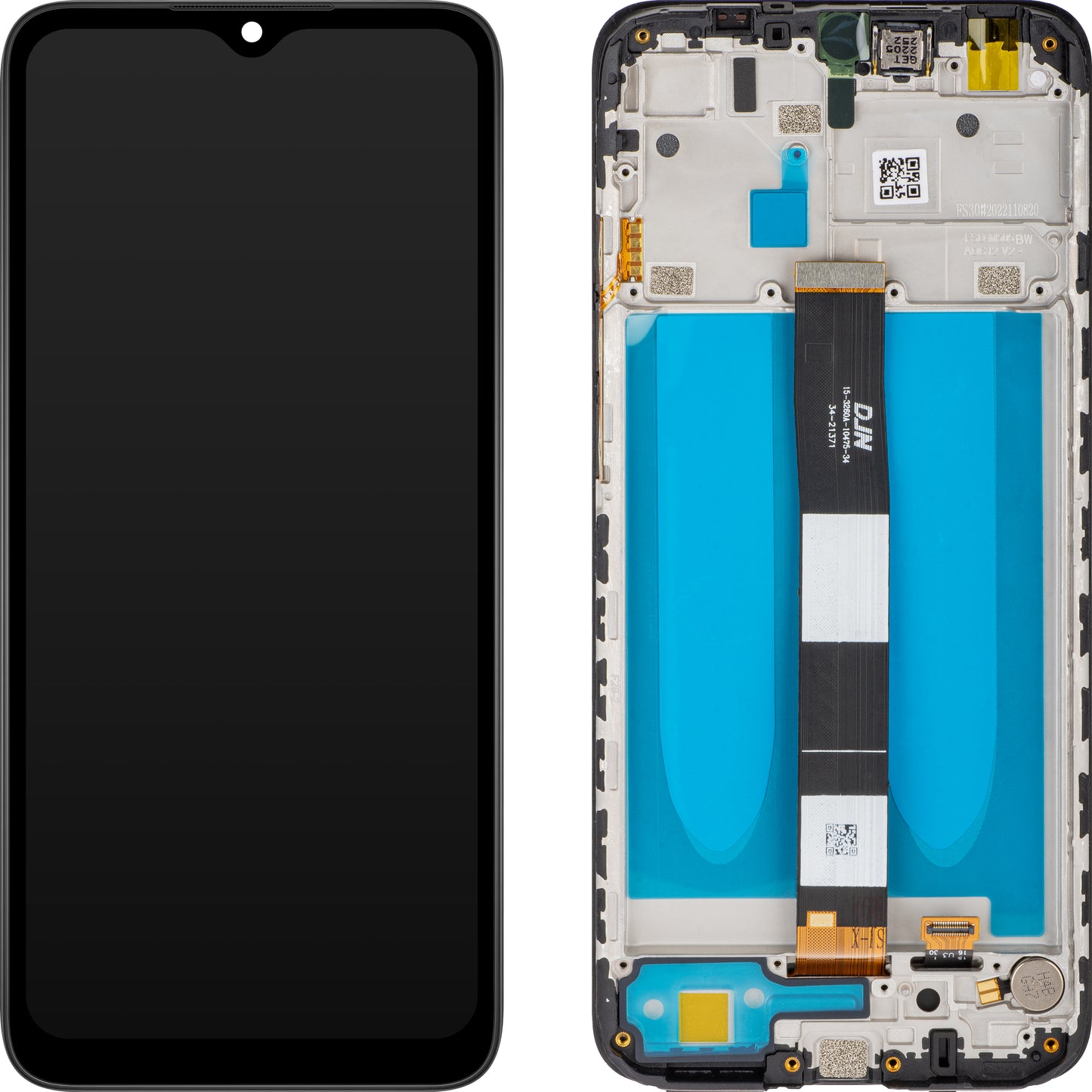 Дисплей с тъчскрийн MP, съвместим с Xiaomi Redmi 9C NFC / 9C / 9A, с рамка, черен.