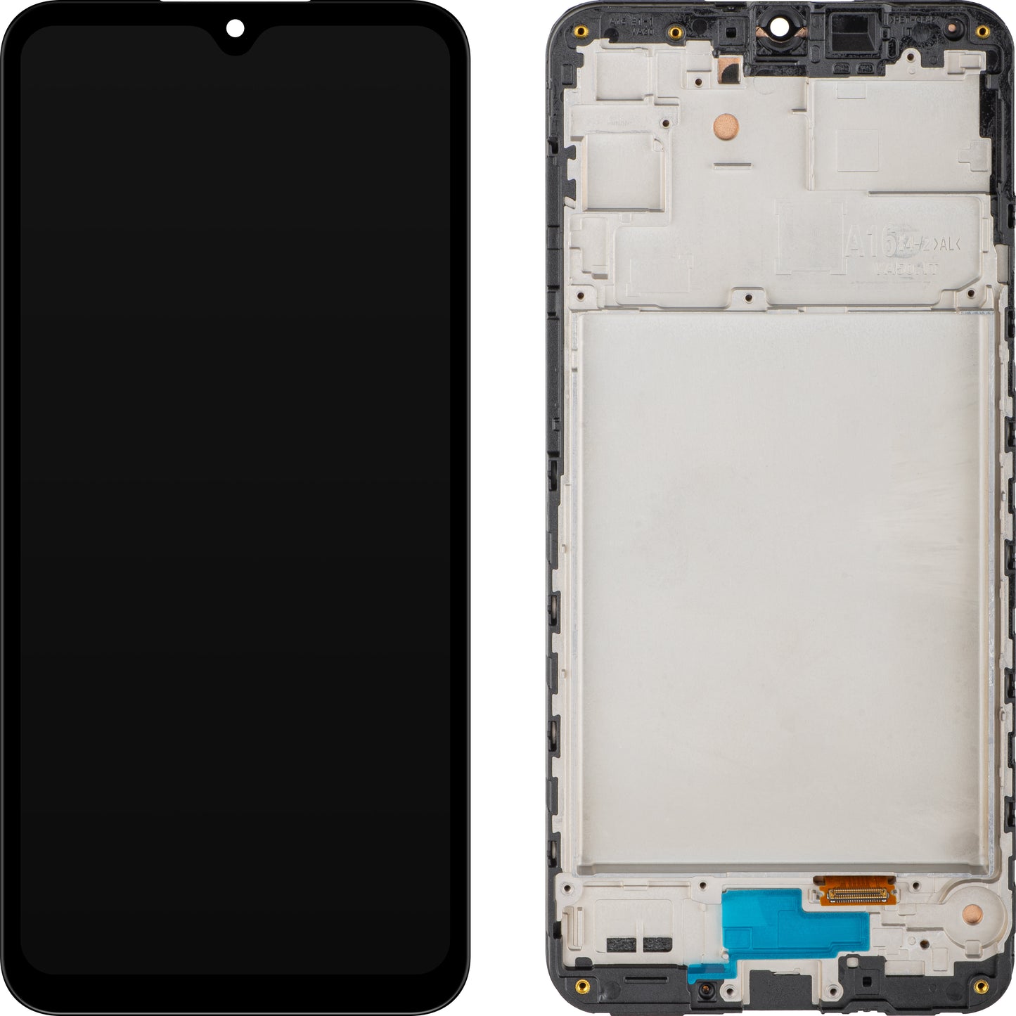 Дисплей с тъчскрийн MP съвместим с Samsung Galaxy A16 5G A166, с рамка, черен