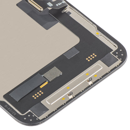 Дисплей с тъчскрийн MP, съвместим с Apple iPhone 14, с рамка, версия Soft OLED FHD 120Hz IC Movable, черен