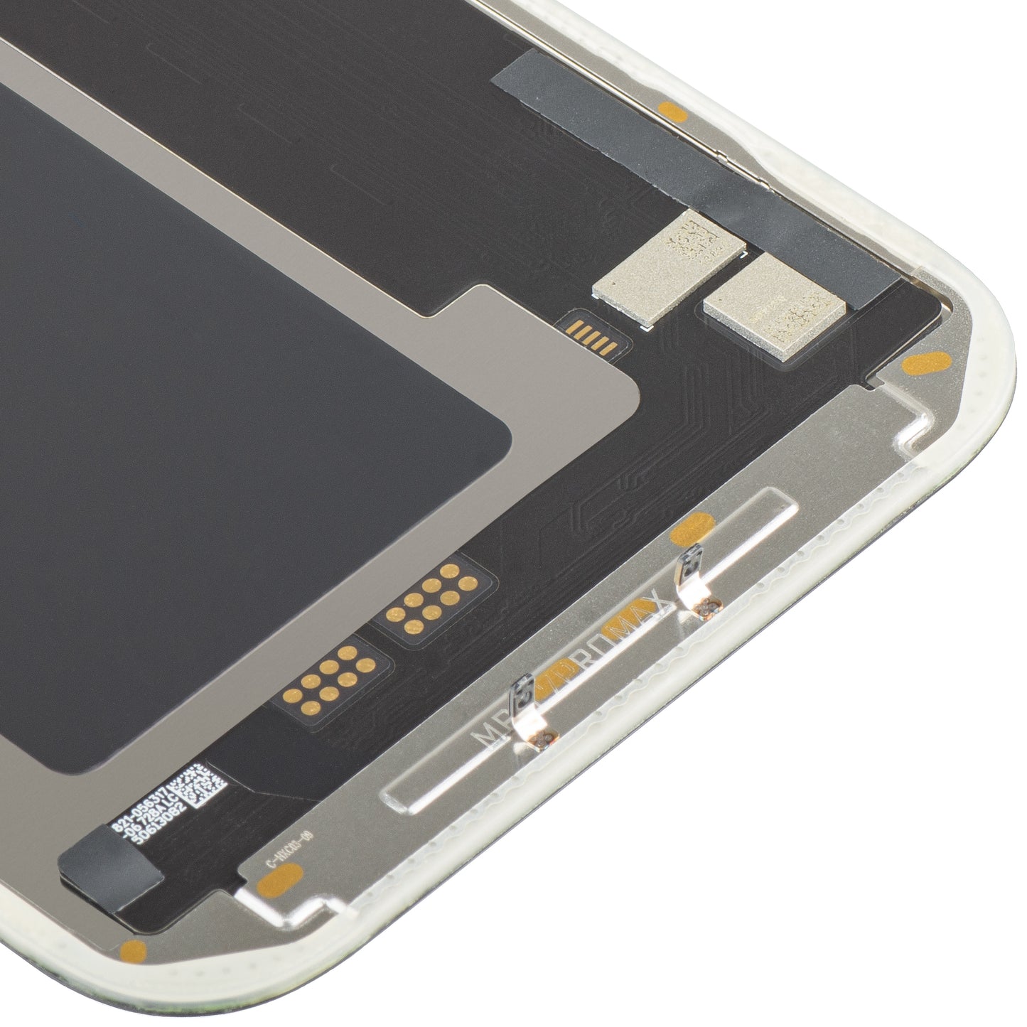 Дисплей с MP сензорен екран, съвместим с Apple iPhone 17 Pro Max, с рамка, версия Soft OLED FHD IC Movable, черен