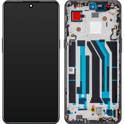 Дисплей с тъчскрийн OnePlus 10T / Ace Pro, с рамка, черен (Moonstone Black), Service Pack 4130326