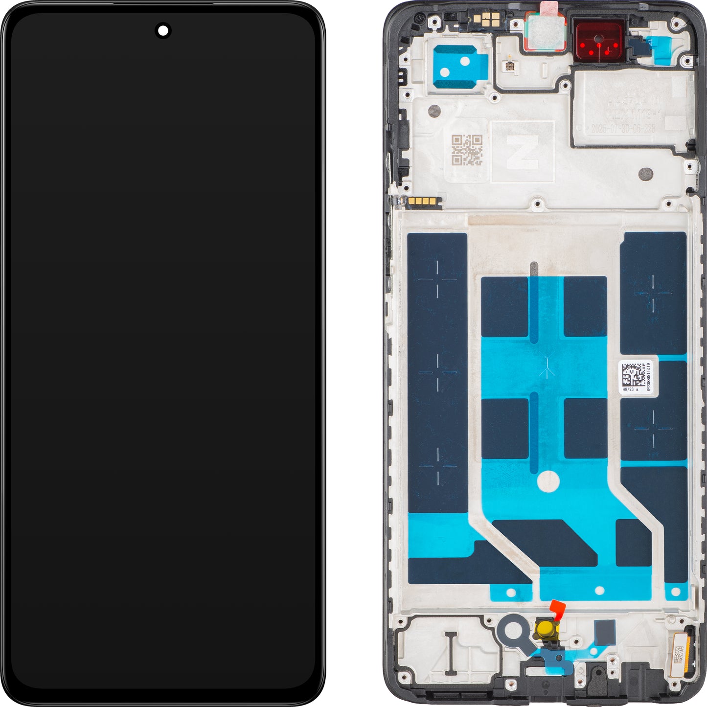 Дисплей с тъчскрийн OnePlus Nord CE4 Lite, с рамка, черен, Service Pack 621029000221