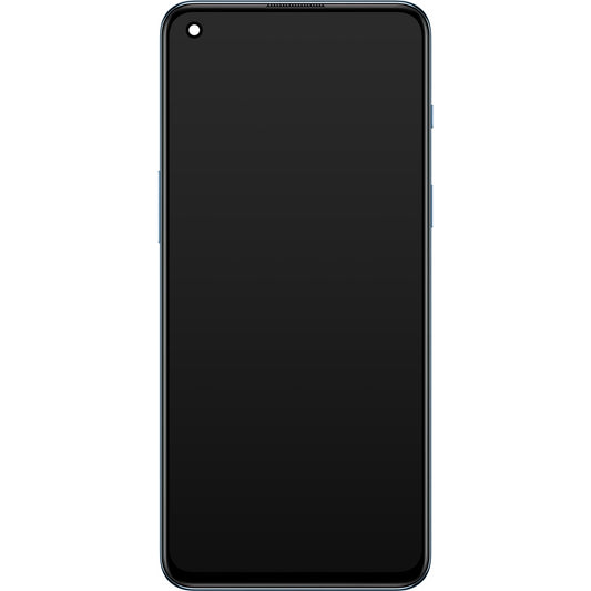 Дисплей с тъчскрийн OnePlus Nord 2 5G, с рамка, син (Blue Haze), Service Pack 4907924