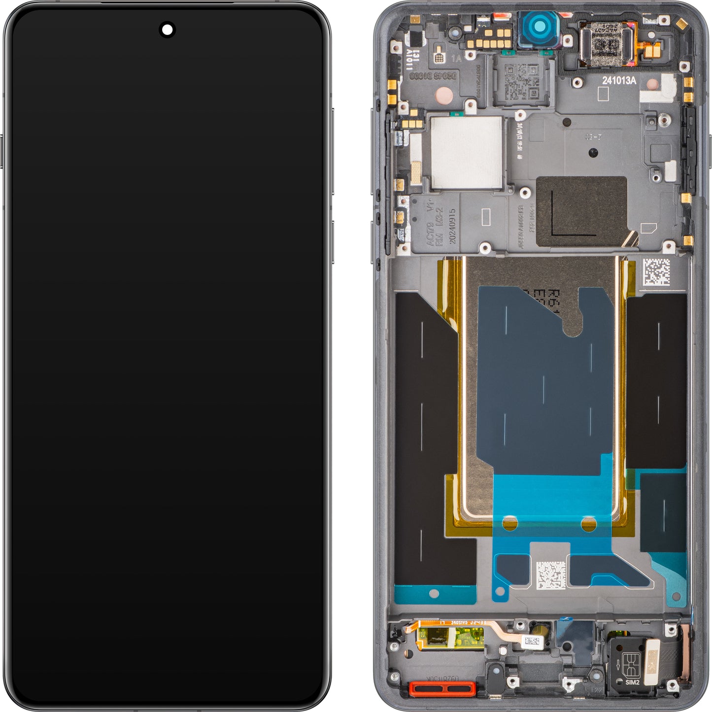 Дисплей с тъчскрийн Oppo Find X8 Pro, с рамка, Черен (Space Black), Service Pack 621029000356