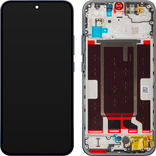 Дисплей с тъчскрийн Oppo Reno15 F, с рамка, Синьо сумрак (Twilight Blue), Service Pack 621029000800