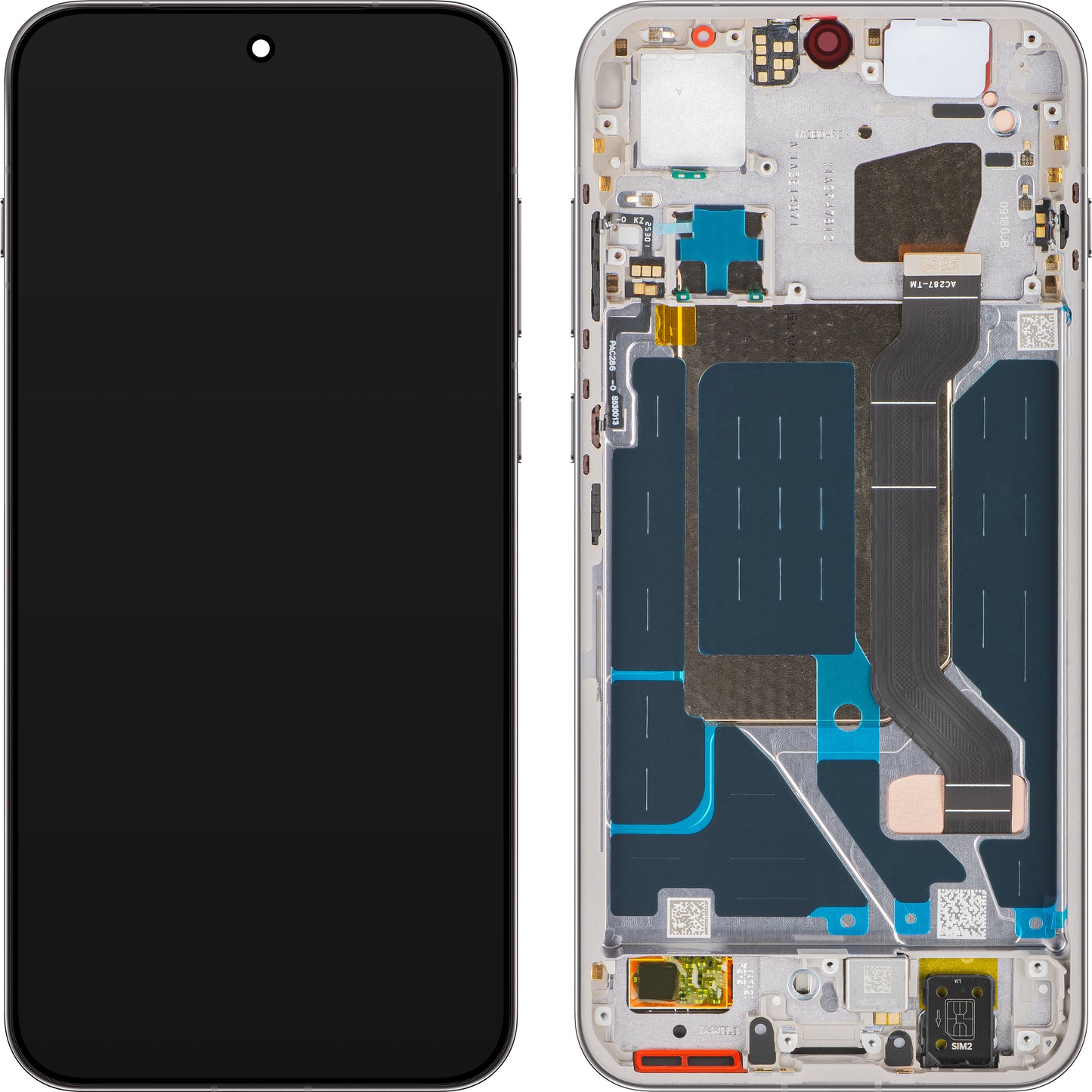 Дисплей с тъчскрийн Oppo Find X9, с рамка, Сив (Titanium Grey), Service Pack 621029000716